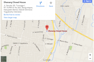 Peta Lokasi Dhanang Closed House